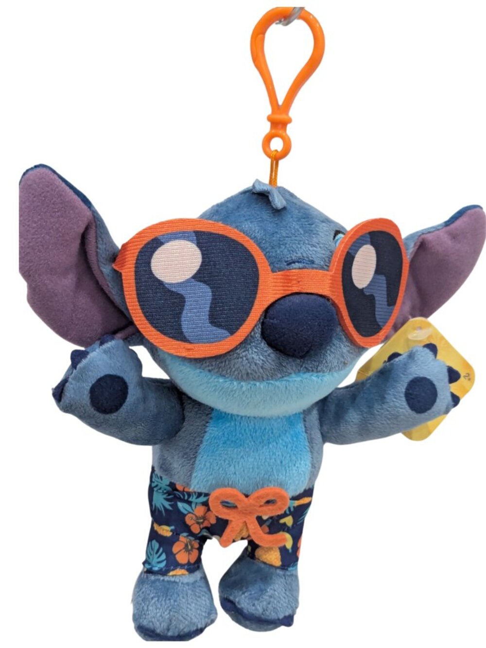 Disney Stitch 8” Beach Plush Clip Tropical Sunglasses Swim Trunks NWT